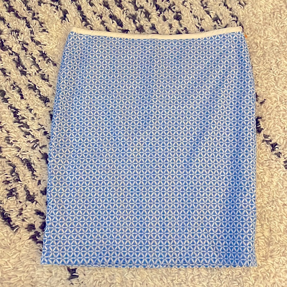 Talbots Petites Knee Length Eyelet Pencil Skirt